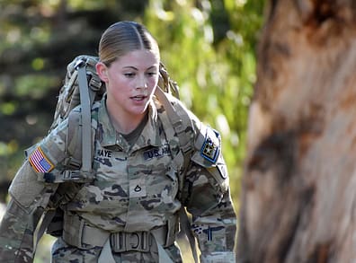 Female US soldier