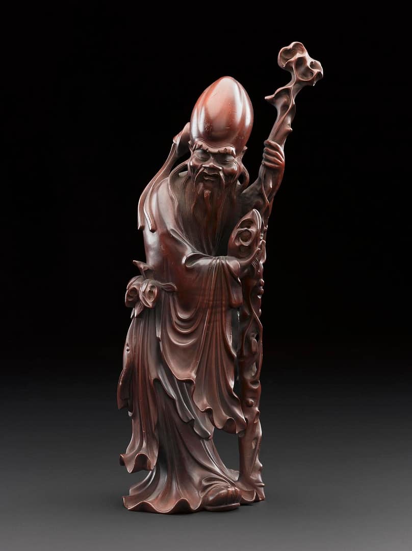 Statue depicting Shou Lao (Shou Xing), Chinese God of Longevity (statue)